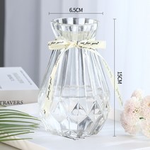 테이블리폼 유러피안 팬시 유리화병 수배 그린 뤄 식물 말린 생선 꽂다 꽃병 그릇 식당 거실인테리어 수반 1801237231, (쁘띠다이아몬드 2개 )투명