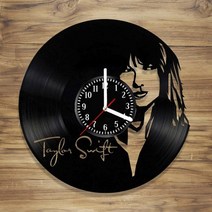 벽걸이led시계 LED usb 건전지 전자 무선 무드등 시계 taylor swift cd 레코드 벽 비닐 할로우 3d Decorative hang art decor clock, LED 조명 없음