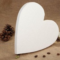 하트 클레이 케이크 모형 케익 스티로폼 높이 6cm, 지름18cm