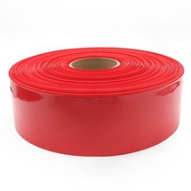 열수축비닐 투명포장지 선물포장비닐 1 미터 빨간색 18650 리포 배터리 PVC 튜브 팩 7mm 280mm 너비 절연 필름 랩 리튬 케이스 케이블 슬리브 파란색, 01 빨간, Width 180mm Dia115mm, 1개