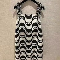 DFMEI.완전 예쁜 원피스.Dress--유로파이트 여름 나시 원피스 중공업 고급스런 플라워 프린트 나시 스커트