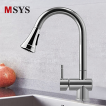 한샘 엠시스 MSYS MF-700 주방 입수전 / 주방수전교체 / 수도꼭지 / 씽크대 긴목수전 / 한샘 싱크대 거위목자바라 / 싱크대 대붙이 원홀 입수전 MF700, 엠시스 MF-700