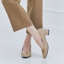 [오노마] ONM 여성 골드장식 펌프스굽 구두