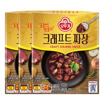 오뚜기 크래프트 짜장, 200g, 3개