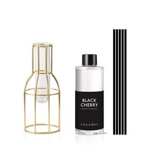 코코도르 와이어 화병/골드/소 + 리필액 200ml, 0001_와이어화병/골드+스틱33/5P/블랙, 23_리필200ml/리틀포레스트