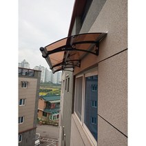 캐노픽스 650x8300 DIY 캐노피 테라스 정문 렉산 처마 비가림 현관 차양 비막이, 브라운, 세트앙카, 회색