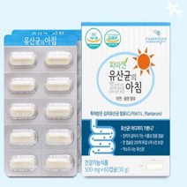 아침영양제 프로바이오틱스 파마젠 유산균의아침 500mg 60캡슐 2개월분