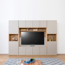 [보루네오] 엘리브 월플렉스 3600 TV 다용도 수납장 bk107, 그레이