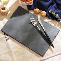 돌그릇 천연석 돌도마 돌판접시 무광접시 스톤그릇 스톤플레이트 일식당 감성 카페 창업 인테리어 테이블웨어 파인다이닝, 직사각 30x20 cm