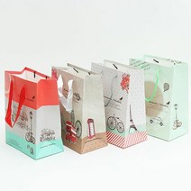 오너클랜 로맨틱쇼핑백(소)23x18x10_10매입, 랜덤, 선택완료