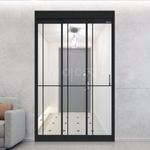 아이지 중문 2.8 초슬림 3연동 현관중문 15mm 복층유리 (W:1 500mm 아리)