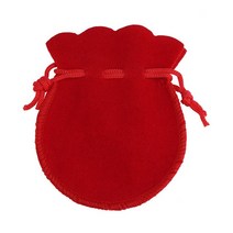 10 개/몫 벨벳 선물 가방 Drawstring 나일론 로프 소프트 쥬얼리 포장 웨딩 크리스마스 캔디 쥬얼리 파우치