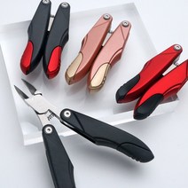 BTN-400휴대용 접이식 손톱 발톱 깎이 니퍼 큐렛 파일, 올블랙