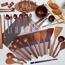 천연옻칠 조리기구 3종세트 (A형:양념스푼)