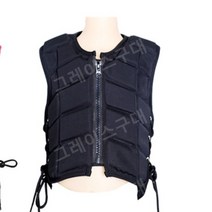 승마 조끼 성인 남녀공용 안전조끼 장비, 블랙 M 155-165CM