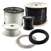 코팅 와이어 로프 줄 100M AC 스틸 PVC 1.2mm 1.6mm 2mm 2.4mm 3mm 4mm 5mm, 1.블랙 코팅와이어 100M, 1개
