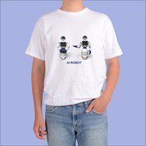 반팔티 나만의디자인 로보트 인공지능 AI 머신러닝 ROBOT 딥러닝 blcom2019*5151605eM