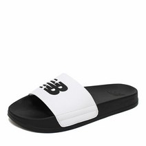 뉴발란스 NB2 슬라이드 슬리퍼 화이트블랙 스포츠 실내화 신발 SD1101GWT2