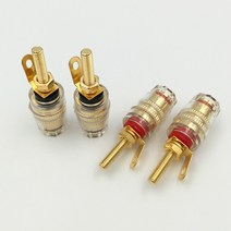 바인딩포스트 1개 4mm 바나나단자 Socket Connector Binding Post for Speaker Terminal, 스피커용 1개