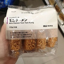 무인양품 미니라면 똠얌꿍맛 112g