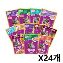 위스카스 파우치 80g X24개 고양이 수분보충 간식, 종류:성묘용(고등어), 성묘용(고등어)