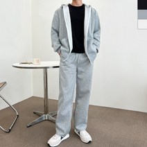 GPA B770-B110 남자면기모와이드바지후드세트/남성의류/빅사이즈/기모/기모후드/후드/후드집업/집업/투웨이지퍼/투에이집업/투웨이/와이드바지/후드세트/세트/트레이닝세트