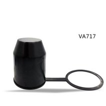 견인 볼 장치 고리 견인 바 볼 커버 캡 볼 후드 트레일러 보호 자동차 액세서리 수리 도구 범용 고무 산성 알칼리 저항, va717