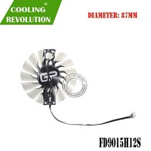[해외] FD9015H12S DC12V 0.40AMP 그래픽 카드 팬 Palit GeForce RTX 2080 Ti Gaming Pro RTX 2080Ti DUAL, White interface