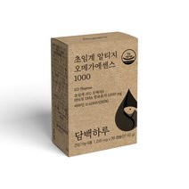 담백하루 초임계 알티지 오메가3 에센스 1000 1개월 1박스 비타민D600IU 30캡슐, 30정, 1개