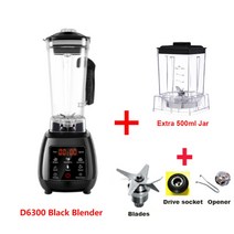 블렌더 믹서기 분쇄기 디지털 3hp bpa free 2l 자동 터치 패드 전문 믹서, 검은색 마른 항아리 부분, 협력사, au 플러그