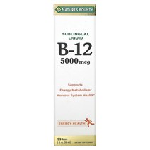 네이처스 바운티 서브랭귀지 액상 비타민 B12 5000mcg 2floz (59ml)