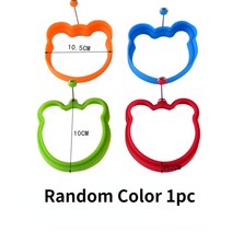 베이킹 실리콘 몰드 7 홀 계란 팬케이크 링 붙지 않는 수플레 만들기 금형 케이크 오믈렛 쿠커 셰이퍼 도구 주방 액세서리, [09] 1pc-Bear