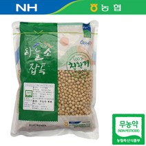 친환경 22년산 국산 무농약 백태 메주콩 1kg, 1개