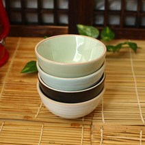 핸드메이드도자기 소야 아름 다이여트 밥공기(밥그릇), 수량본상품선택, 민트