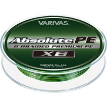 낚시용품 VARIVAS 앱솔루트 PE X8 150 m, [01] 다크 그린  모션 그린 마킹 사양, [03] 1.2호 MAX 23lb
