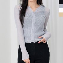 (노블리안힐스)여자 린넨 가디건 W636041