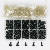 장난감용 블랙 플라스틱 봉제 안전 눈 아미구루미 10mm 안구 인형 액세서리 DIY 재미있는 장난감 눈 동물 6mm 8mm 12mm 16mm, 8mm+50pcs 1