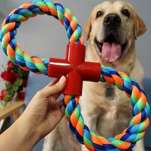 지고독 강아지 터그놀이 대형견 이갈이장난감, 1개입, 파랑주황녹색