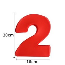 JINGHENG 몰드 베이킹틀 4인치 8인치 숫자 케이크 실리콘, 8인치 숫자 2개, 2개