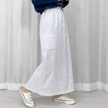 [허리밴딩/하체커버] 카고 롱 스커트