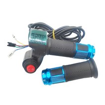 컨트롤러 스로틀 겸용 전동 경량 전기 자전거/스쿠터 트위스트 스로틀 배터리 전원 LCD 디스플레이 스위치, 08 blue A, 한개옵션1