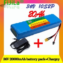 전기 자전거 배터리 10S2P 36V 20Ah 18650 충전식 배터리 팩 20000mAh 수정 된 자전거 전기 자동차 42V