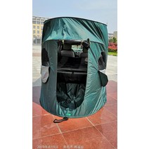 차박 텐트 타프 감성 꼬리 차량용 지프 쉘터 캠핑 suv 메쉬 차박용, 그린(윈도우추가)