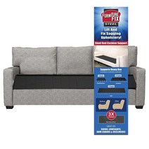 Product Trend 의자 소파 2인용 소파 매트리스 또는 소파 쿠션 지지용 가구 수리 매우 편안한 미끄럼 방지 조절 가능한 시트 지지대 가구 수명 연장 스틸 16, Black_Sofa (66 x 22 )