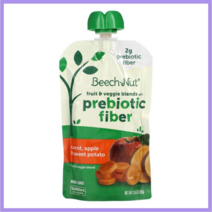 비치넛 과일 채소 혼합 프리바이오틱 섬유소 함유 12개월 Beech Nut Fruit Veggie Prebiotic Fiber Carrot Apple Sweet, 없음, 해당사항없음, 없음