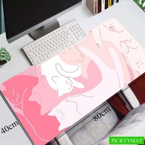 범퍼 침대 패드 아기 가드 토퍼 귀여운 고양이 마우스 게이머 대형 게임용 XXL 매트 키보드 데스크 컴퓨터 노트북용, [16] 550x1000x3mm, [04] EP709823 Cat (3)