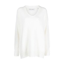 아워레가시 빅 브이넥 니트 펑키 화이트 아크릴 W4223BVW