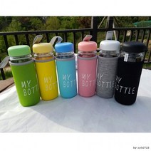 유미상회 마이보틀 물병파우치 코디 물병커버 네오프렌파우치 투명컵/음료컵, 05 마이보틀 문구 파우치 500ml, 그레이