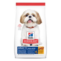 힐스 강아지사료 어덜트 7세이상 스몰바이트 치킨+귀리 6.8kg, 단일속성