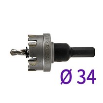 현진 홀쏘 홀소 홀캇타 홀컷터 철 스텐 목공 목재 절단 초경 HJ2000 34mm, 1개
